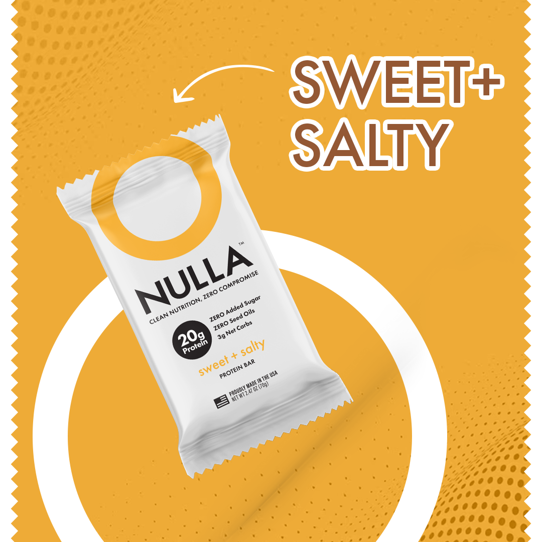 CleanForm Nutrition Nulla Protein Bar - Sweet & Salty - Box of 12