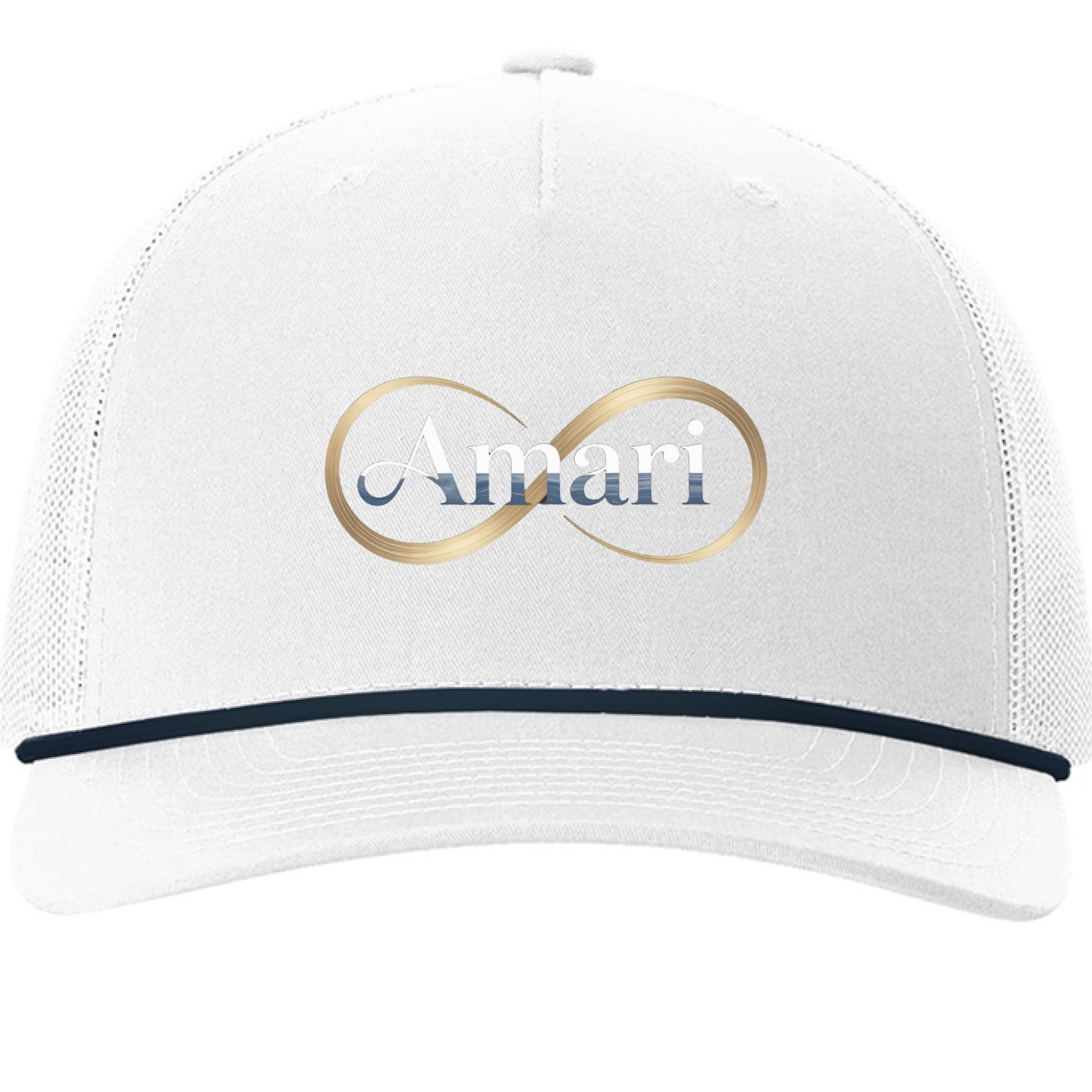 White/ Navy - FRONT
